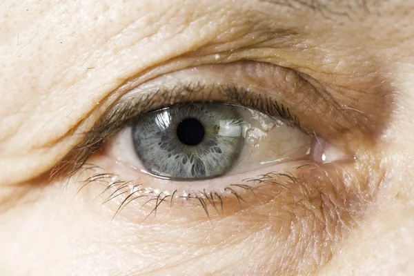 Close up old women eye