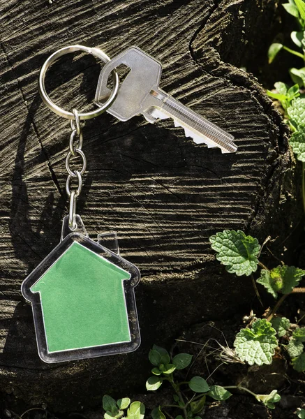 Keychain in a shape of house — Stock Photo, Image