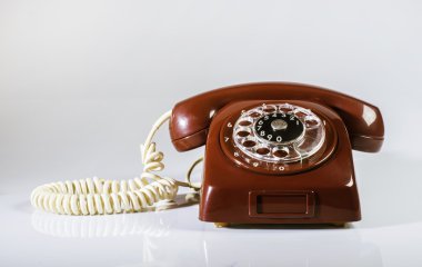 Vintage kırmızı telefon