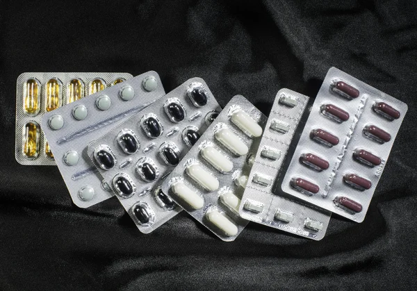 Blister dengan pil — Stok Foto