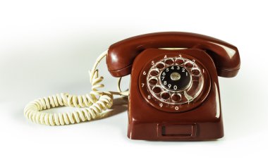 Vintage kırmızı telefon