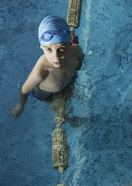 Child in swimming pool Royalty Free Stock Photos