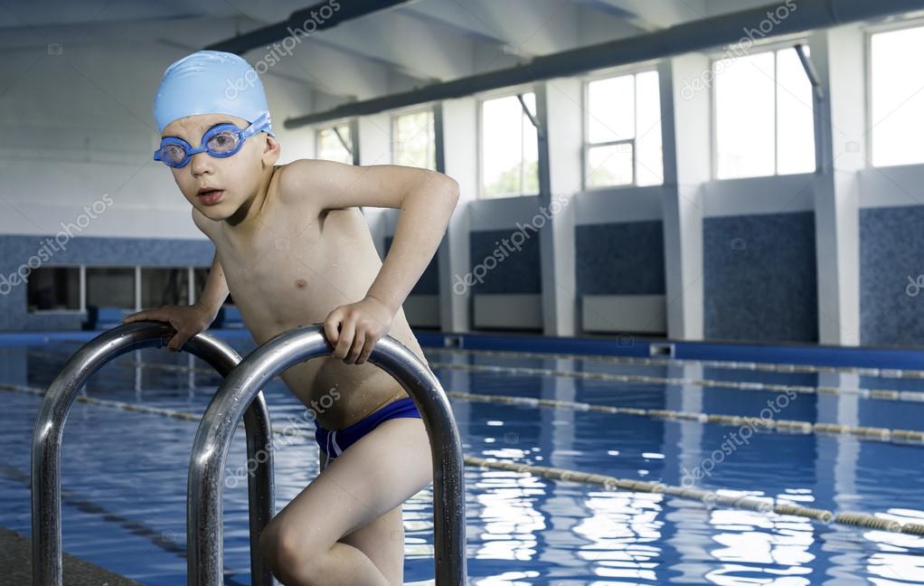 Child in swimming pool