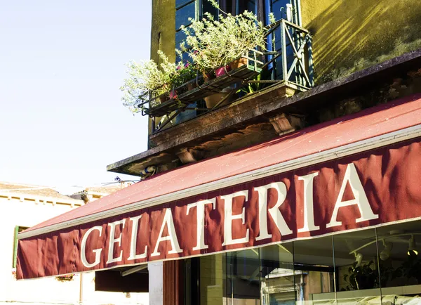 Italian ice cream shop — Stock Photo, Image