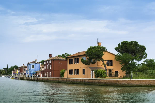 Case multicolori a Venezia — Foto Stock