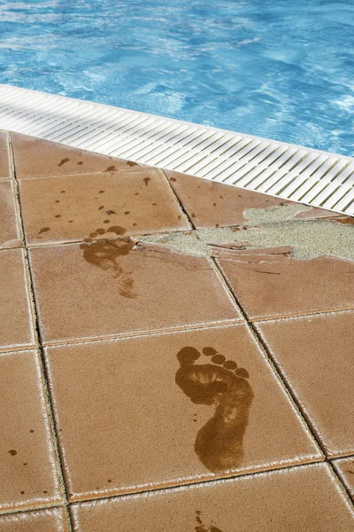 Footprints of bare feet — Stock Photo, Image