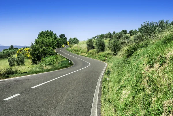 在托斯卡纳的道路 — 图库照片