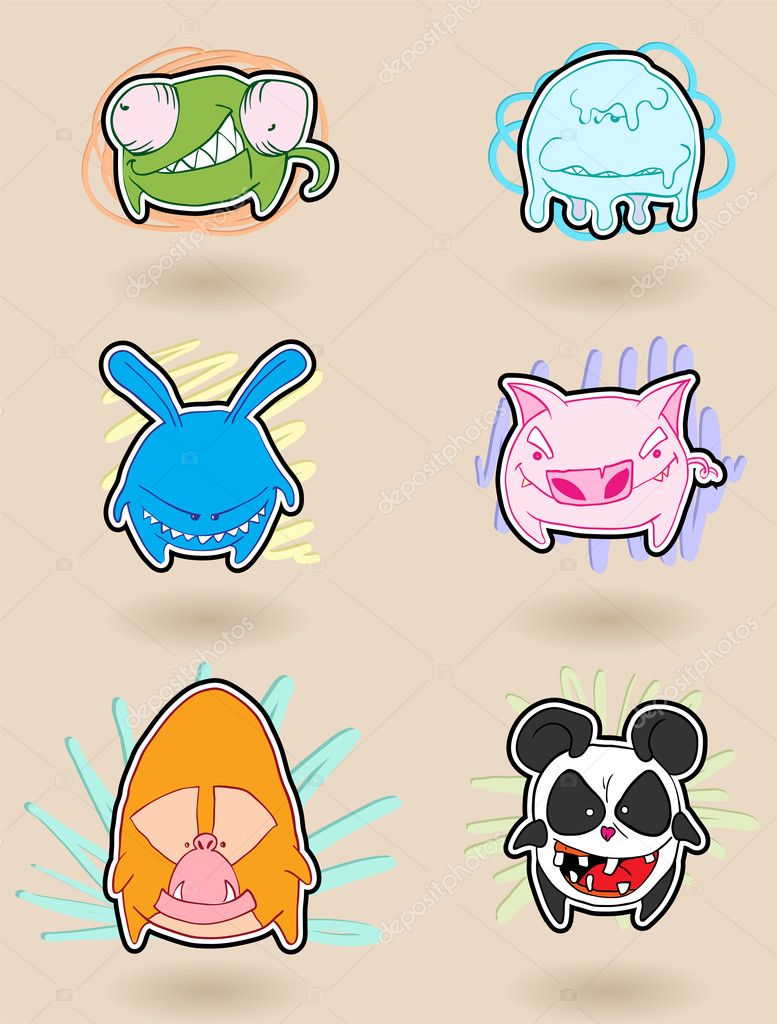 Angry animals anime Stock Photo by ©1507kot 12764313 Angry animals anime Stock Photo by ©1507kot 12764313