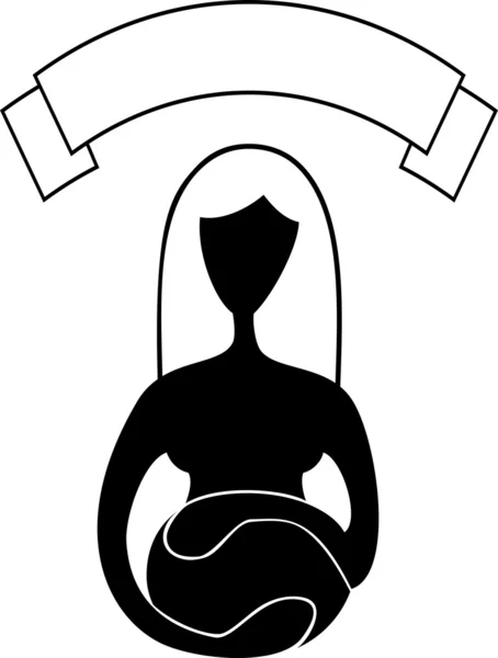 Moederschap pictogram of logo — Stockfoto