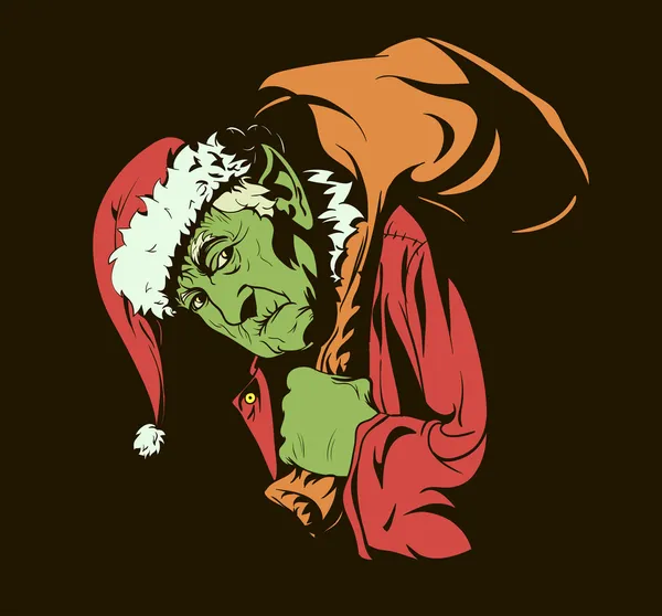 Cómo el Grinch robó la Navidad — Vector de stock