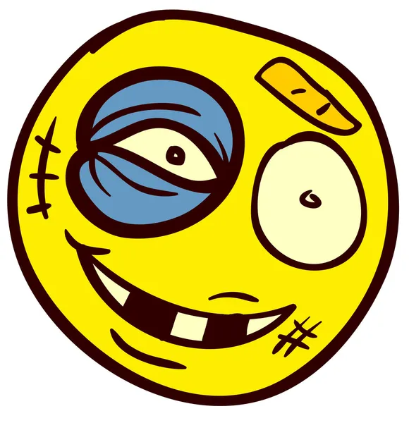 Смайлик с большими ушами. Пирсинг уздечки верхней губы. Смайлик скептик. Смайлик с подбитым глазом. Смайлик с бровями.