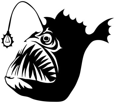 Download Deep Sea Angler Fish Free Vector Eps Cdr Ai Svg Vector Illustration Graphic Art