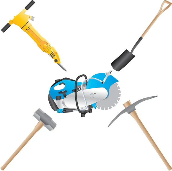 Builders Tools — Stock Vector