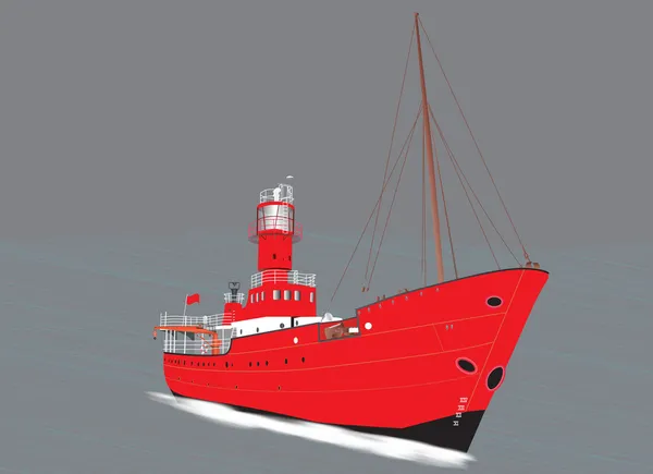 Lichtschip — Stockvector