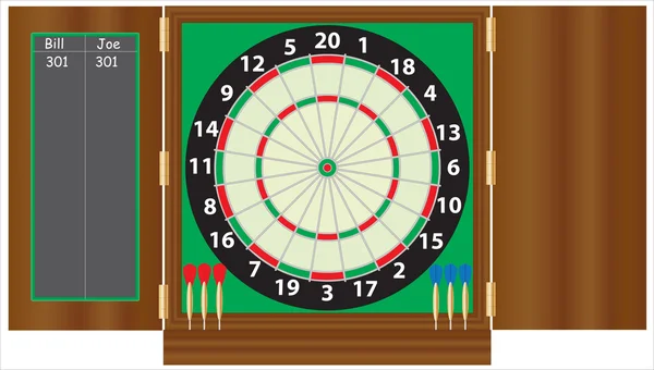 Dartboard — Stockový vektor