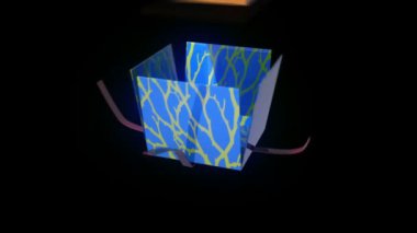 hediye hediye kutusu animasyon hediye paketi bandı ile