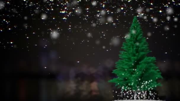 Arbre de Noël avec place pour le texte et canal alfa 