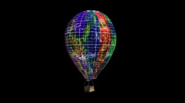 Aerostat sepeti, gezegene dönüşümü ile uçan