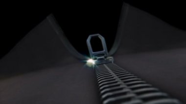 unzipping fermuar, gerçekçi 3d animasyon, moda geçiş