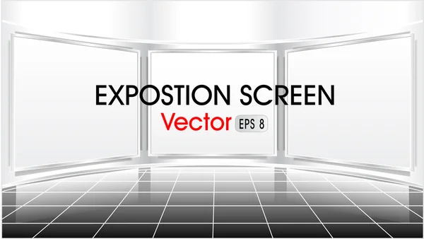 Exposition skärm — Stock vektor