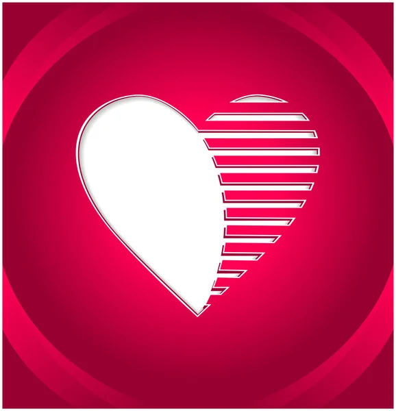 Botón corazón creativo — Vector de stock