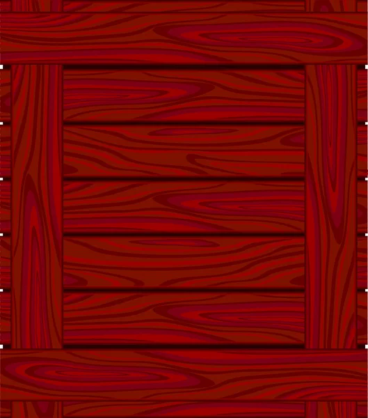 Фон з червоно-коричневих дощок з дерев'яним зерном — стоковий вектор
