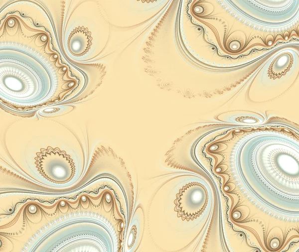 Abstracte fractal achtergrond decoratie in beige kleur — Stockfoto