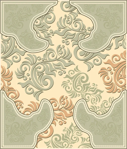 Fondo floral decorativo en colores pastel — Archivo Imágenes Vectoriales