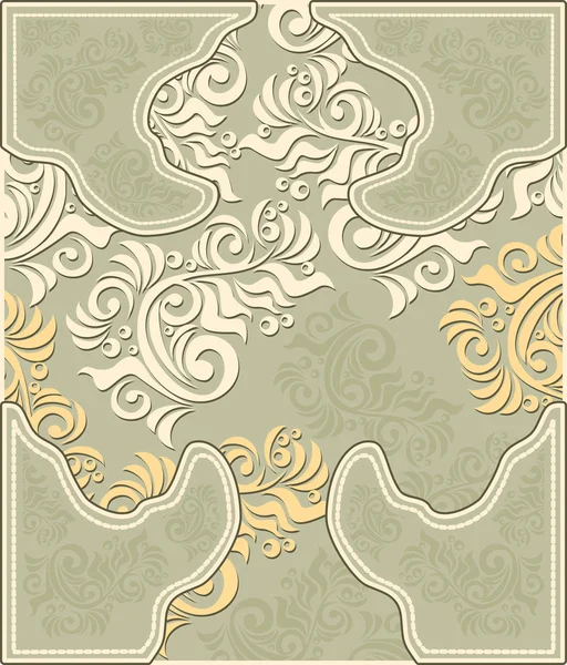 Fondo floral decorativo en colores pastel — Archivo Imágenes Vectoriales