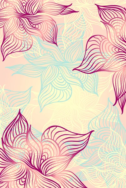 Абстрактний квітковий фон з квітами гранж в рожевому кольорі — стоковий вектор