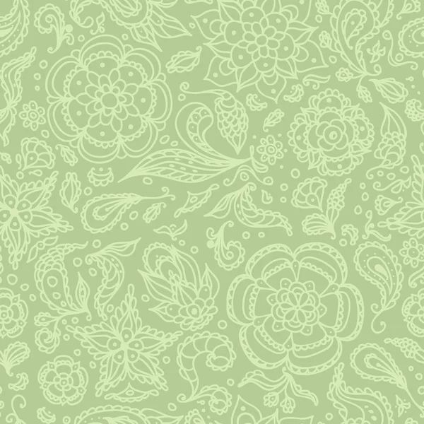 Padrão floral abstrato sem costura ou fundo de oliva — Vetor de Stock