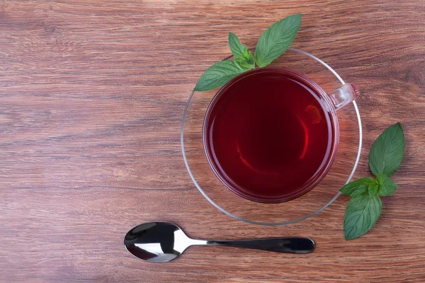 Black tea on table — Stock Photo, Image