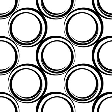 Dairesel kusursuz desen, vektör illüstrasyonu