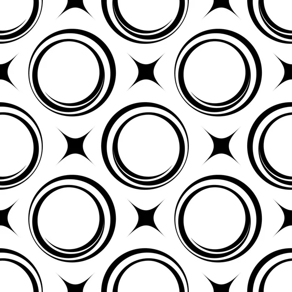 Seamless pattern with circles, vector illustration — Stock Vector