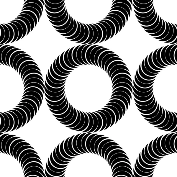 Nahtloses Muster mit Kreisen, Vektorillustration — Stockvektor