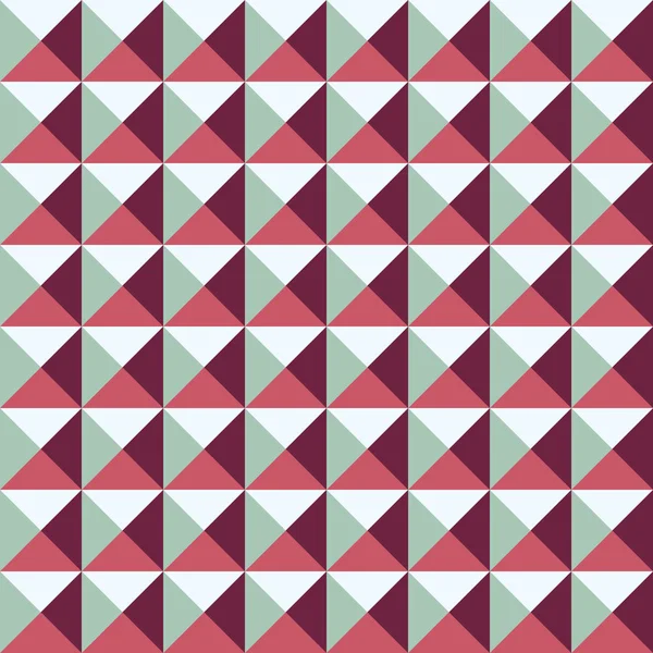 Nahtloses Muster mit Quadraten und Dreiecken — Stockvektor