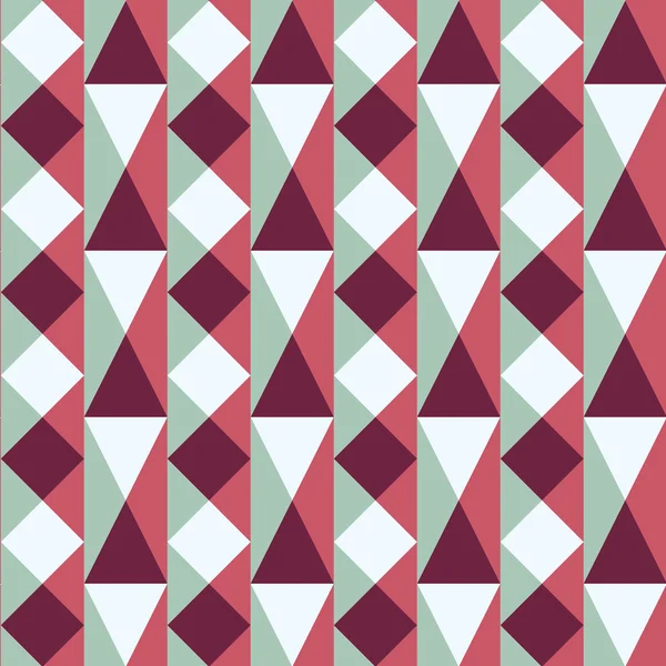 Bezešvé vzor čtverců a trojúhelníků — Stockový vektor