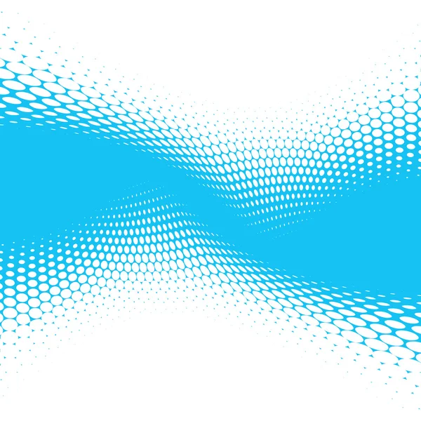 Blauwe halftone achtergrond — Stockvector