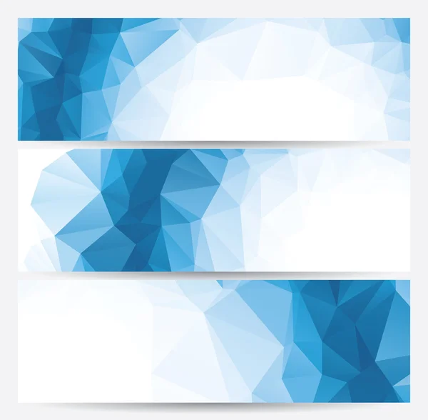 Abstracte geometrische banners (headers) — Stockvector