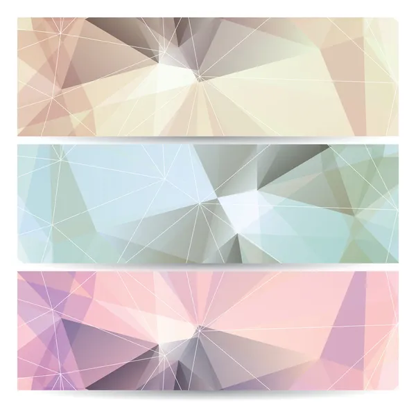 Abstrakte geometrische Banner (Header)) — Stockvektor