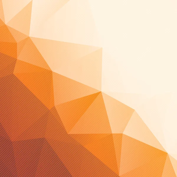 Abstraktní trojúhelník oranžové pozadí s pruhy — Stockový vektor