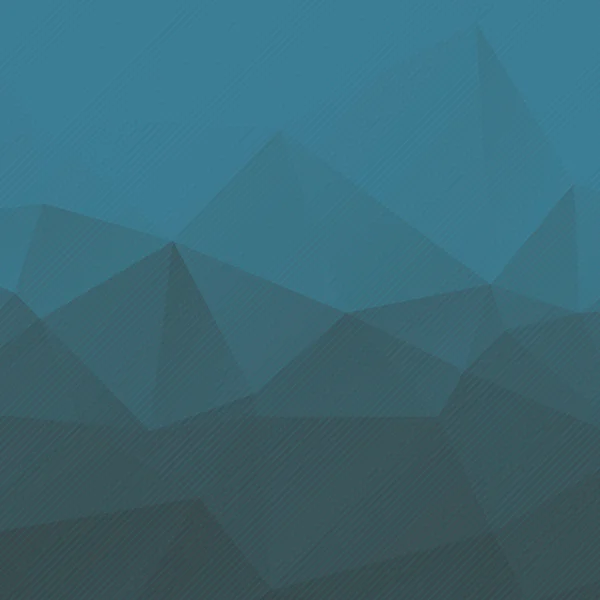 Abstracte blauwe driehoek achtergrond met strepen — Stockvector