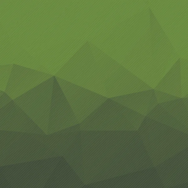 Abstrakte grüne Dreieck Hintergrund mit Streifen — Stockvektor