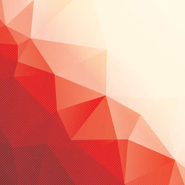 赤い三角形の背景の縞模様を抽象化します。 — ストックベクタ