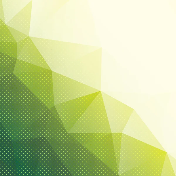 ドット緑の三角形の抽象的な背景 — ストックベクタ