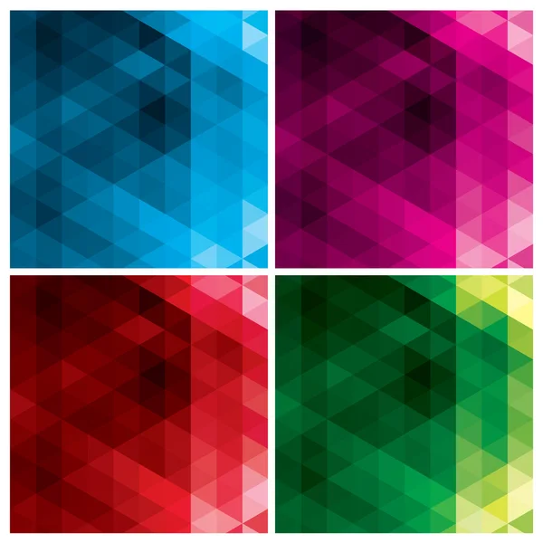 Fondos de triángulo abstracto — Vector de stock