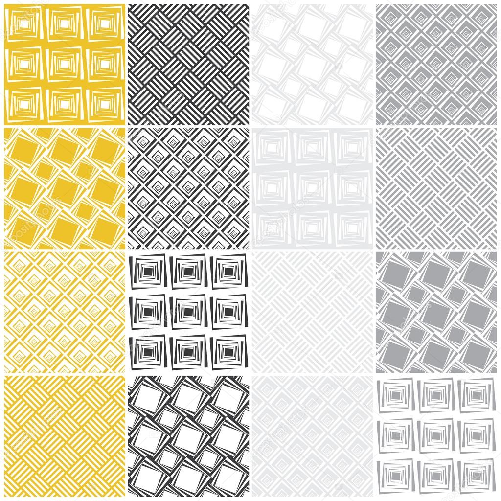 geometric seamless patterns: squares
