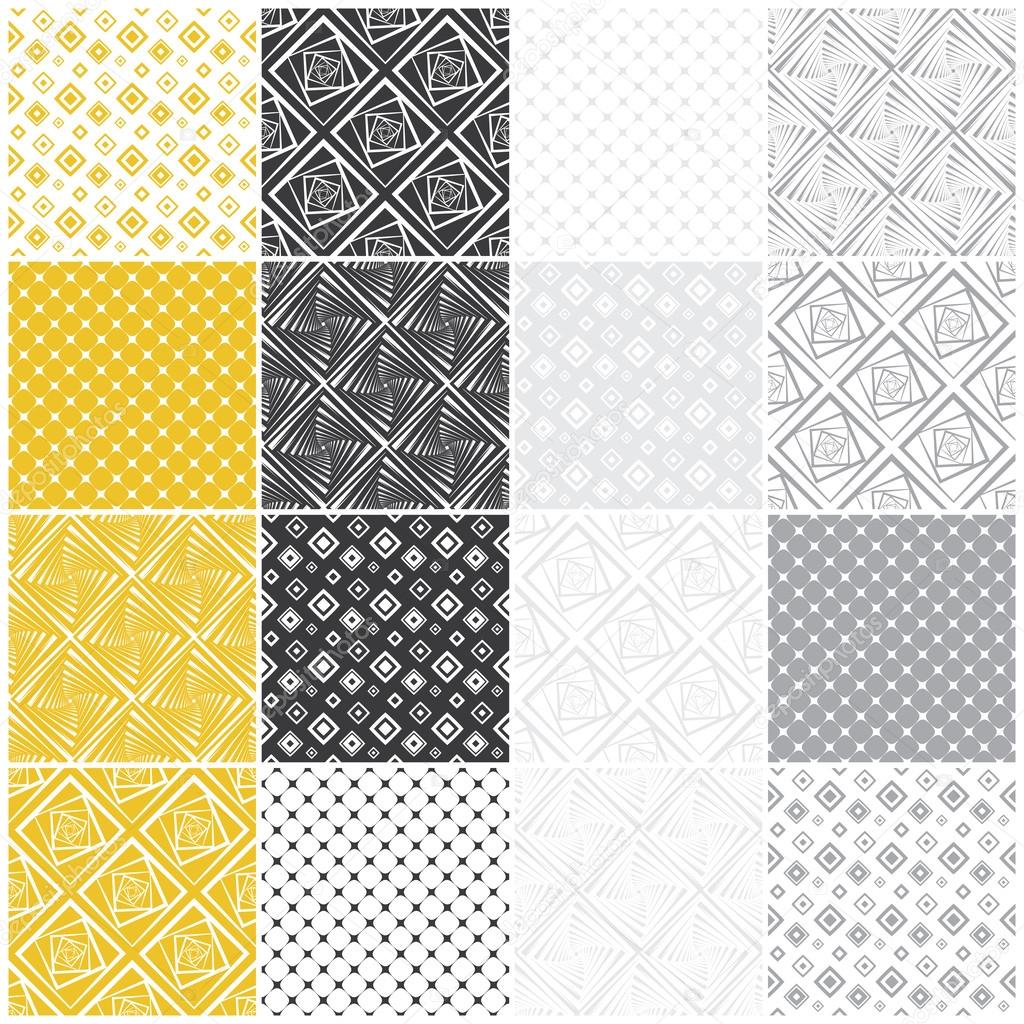 geometric seamless patterns: squares