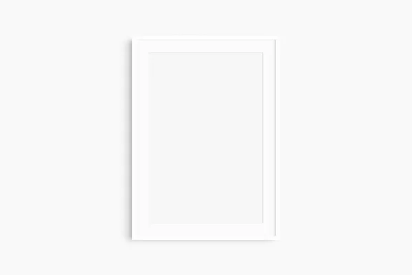 Frame Mockup 5X7 50X70 Jednoduchá Maketa Bílého Rámu Čistý Moderní — Stock fotografie