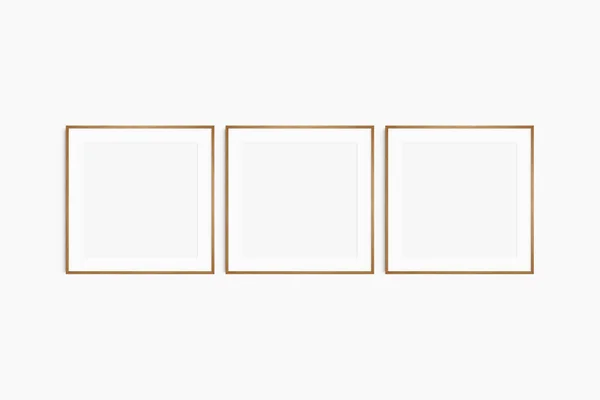 정사각형을 흉내낸다 프레임으로 깨끗하고 현대적 미니멀리즘적 갤러리 매트를 정사각형 프레임 — 스톡 사진